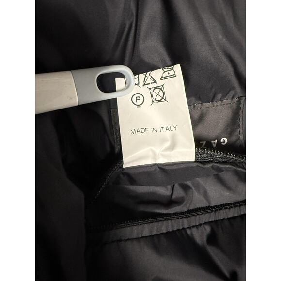 Gazzarrini Jacket Mens 50 Blue Quilted Moto Biker Full Zip Made in Italy Nylon - Picture 11 of 16